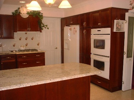 double wall oven and side by side refrigerator Colonial